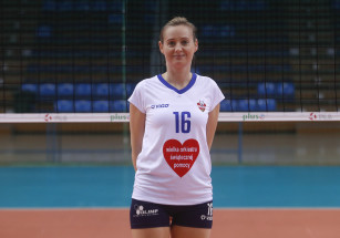 Agnieszka Rabka w koszulce WOŚP
