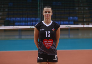 Dorota Medyńska w koszulce WOŚP