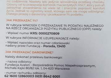 Pomoc dla Grzegorza Porady 