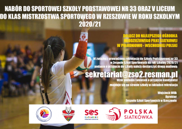 Nabór do Sportowej Szkoły w Rzeszowie!