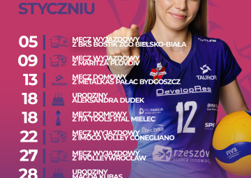 Terminarz styczniowych meczów